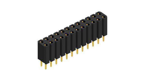 Fischer Elektronik Buchsenleiste (Standard) Anzahl Reihen: 2 10026348 10St.