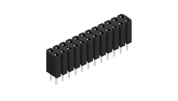 Fischer Elektronik Buchsenleiste (Standard) Anzahl Reihen: 2 10026349 10St.