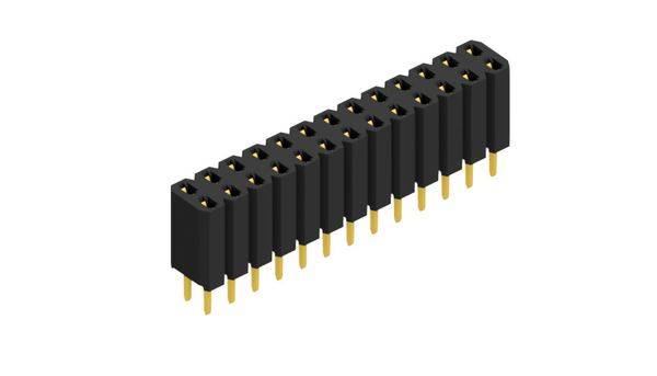 Fischer Elektronik Buchsenleiste (Standard) Anzahl Reihen: 2 10026350 10St.