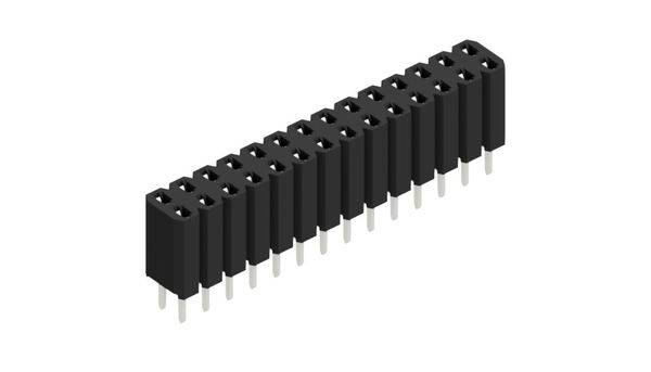 Fischer Elektronik Buchsenleiste (Standard) Anzahl Reihen: 2 10026353 10St.