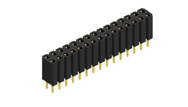 Fischer Elektronik Buchsenleiste (Standard) Anzahl Reihen: 2 10026354 10St.