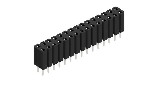 Fischer Elektronik Buchsenleiste (Standard) Anzahl Reihen: 2 10026355 10St.