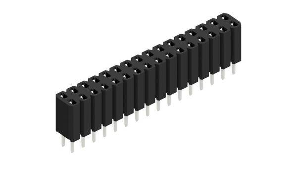Fischer Elektronik Buchsenleiste (Standard) Anzahl Reihen: 2 10026357 10St.
