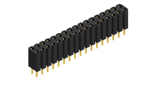 Fischer Elektronik Buchsenleiste (Standard) Anzahl Reihen: 2 10026358 10St.