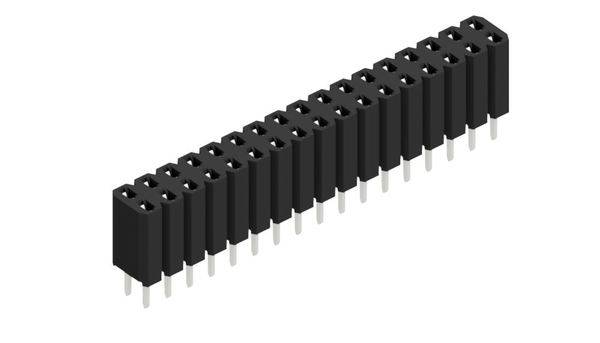 Fischer Elektronik Buchsenleiste (Standard) Anzahl Reihen: 2 10026359 10St.