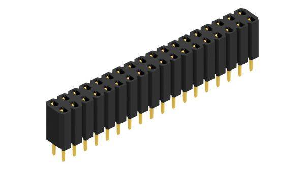 Fischer Elektronik Buchsenleiste (Standard) Anzahl Reihen: 2 10026360 10St.