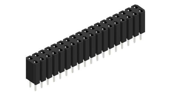 Fischer Elektronik Buchsenleiste (Standard) Anzahl Reihen: 2 10026361 10St.