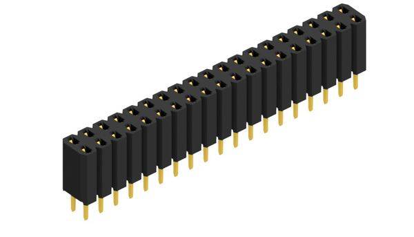 Fischer Elektronik Buchsenleiste (Standard) Anzahl Reihen: 2 10026362 10St.