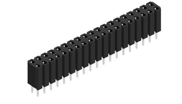 Fischer Elektronik Buchsenleiste (Standard) Anzahl Reihen: 2 10026363 10St.
