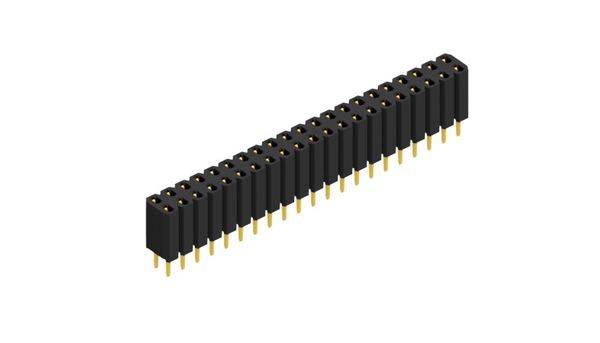 Fischer Elektronik Buchsenleiste (Standard) Anzahl Reihen: 2 10026366 10St.