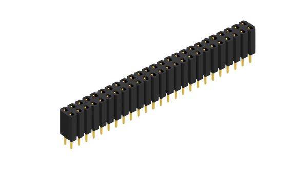 Fischer Elektronik Buchsenleiste (Standard) Anzahl Reihen: 2 10026374 10St.