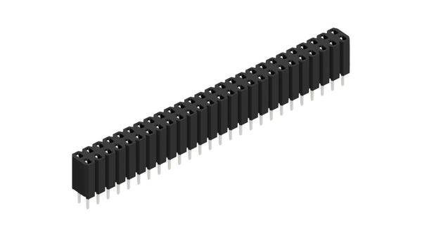 Fischer Elektronik Buchsenleiste (Standard) Anzahl Reihen: 2 10026377 10St.