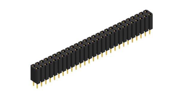 Fischer Elektronik Buchsenleiste (Standard) Anzahl Reihen: 2 10026378 10St.