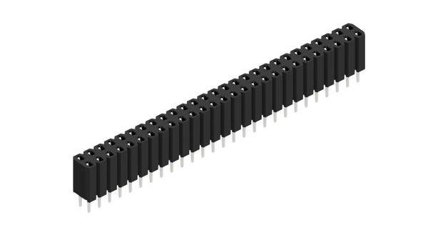 Fischer Elektronik Buchsenleiste (Standard) Anzahl Reihen: 2 10026379 10St.