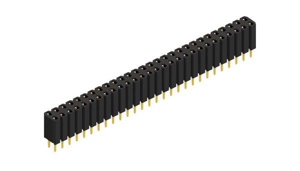 Fischer Elektronik Buchsenleiste (Standard) Anzahl Reihen: 2 10026380 10St.