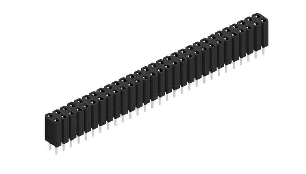 Fischer Elektronik Buchsenleiste (Standard) Anzahl Reihen: 2 10026383 10St.