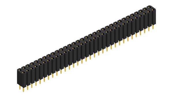 Fischer Elektronik Buchsenleiste (Standard) Anzahl Reihen: 2 10026388 10St.