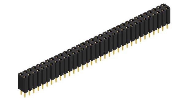 Fischer Elektronik Buchsenleiste (Standard) Anzahl Reihen: 2 10026390 10St.