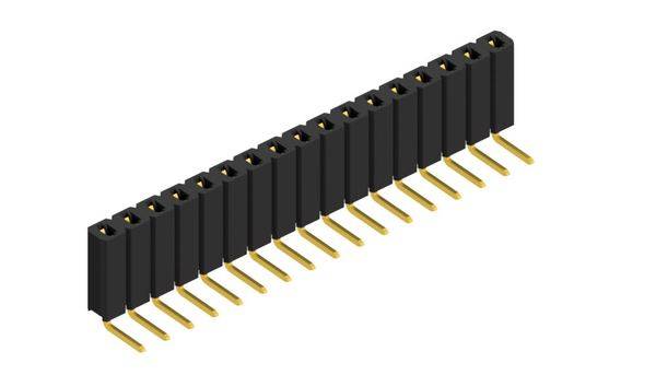 Fischer Elektronik Buchsenleiste (Standard) Anzahl Reihen: 1 10026536 10St.
