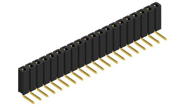Fischer Elektronik Buchsenleiste (Standard) Anzahl Reihen: 1 10026541 10St.