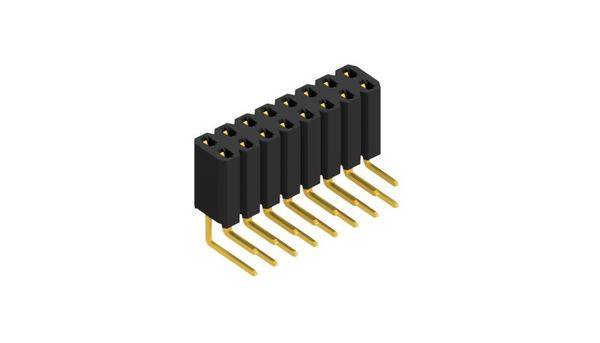 Fischer Elektronik Buchsenleiste (Standard) Anzahl Reihen: 2 10026582 10St.