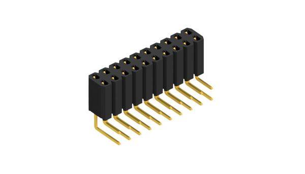 Fischer Elektronik Buchsenleiste (Standard) Anzahl Reihen: 2 10026586 10St.
