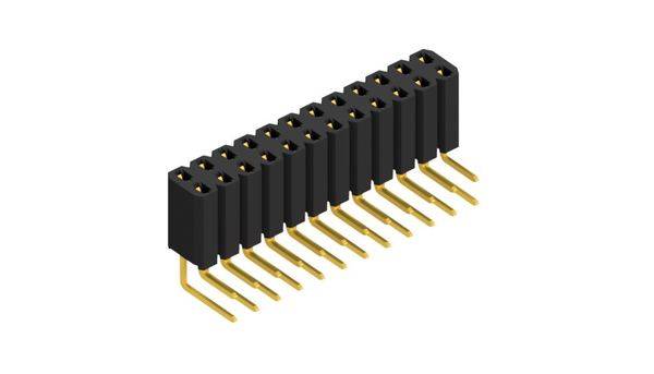 Fischer Elektronik Buchsenleiste (Standard) Anzahl Reihen: 2 10026590 10St.