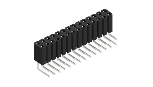 Fischer Elektronik Buchsenleiste (Standard) Anzahl Reihen: 2 10026595 10St.