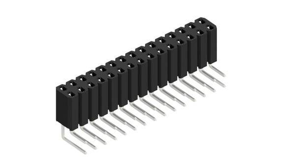 Fischer Elektronik Buchsenleiste (Standard) Anzahl Reihen: 2 10026597 10St.