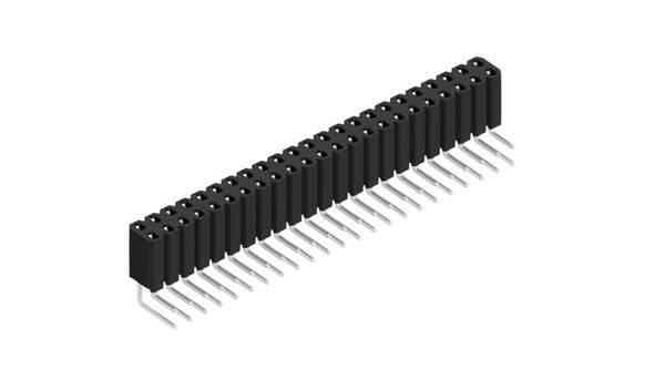 Fischer Elektronik Buchsenleiste (Standard) Anzahl Reihen: 2 10026613 10St.