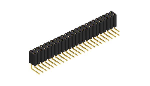 Fischer Elektronik Buchsenleiste (Standard) Anzahl Reihen: 2 10026614 10St.