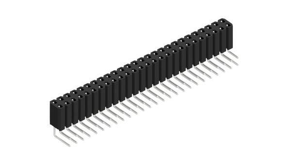 Fischer Elektronik Buchsenleiste (Standard) Anzahl Reihen: 2 10026619 10St.