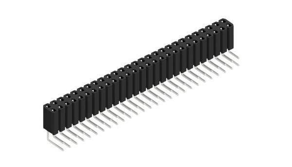 Fischer Elektronik Buchsenleiste (Standard) Anzahl Reihen: 2 10026621 10St.