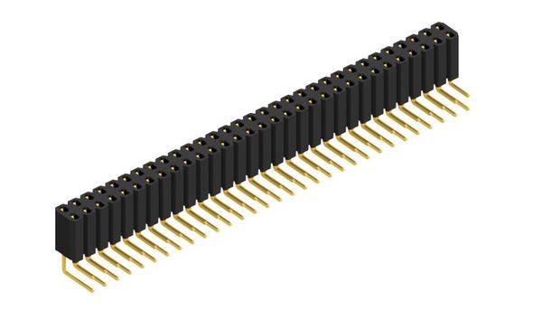 Fischer Elektronik Buchsenleiste (Standard) Anzahl Reihen: 2 10026628 10St.