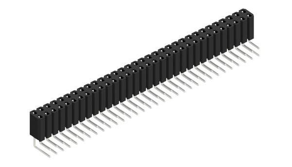 Fischer Elektronik Buchsenleiste (Standard) Anzahl Reihen: 2 10026631 10St.