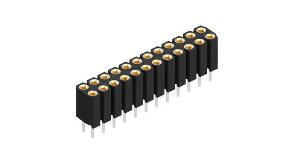 Fischer Elektronik Buchsenleiste (Präzision) Anzahl Reihen: 2 10026738 10St.