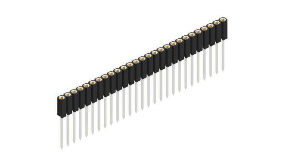 Fischer Elektronik Buchsenleiste (Präzision) Anzahl Reihen: 1 10026900 10St.