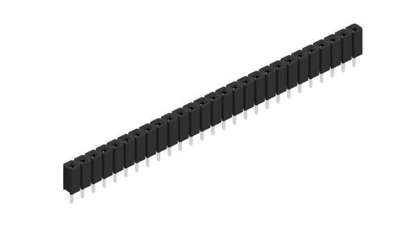 Fischer Elektronik Buchsenleiste (Standard) Anzahl Reihen: 1 10026978 10St.