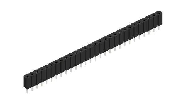 Fischer Elektronik Buchsenleiste (Standard) Anzahl Reihen: 1 10026979 10St.