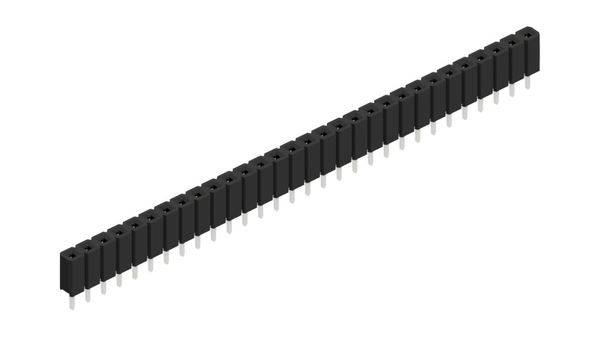 Fischer Elektronik Buchsenleiste (Standard) Anzahl Reihen: 1 10026983 10St.
