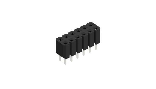 Fischer Elektronik Buchsenleiste (Standard) Anzahl Reihen: 2 10027013 10St.