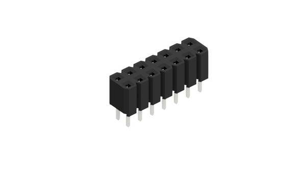 Fischer Elektronik Buchsenleiste (Standard) Anzahl Reihen: 2 10027015 10St.