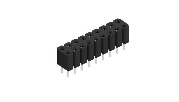 Fischer Elektronik Buchsenleiste (Standard) Anzahl Reihen: 2 10027019 10St.