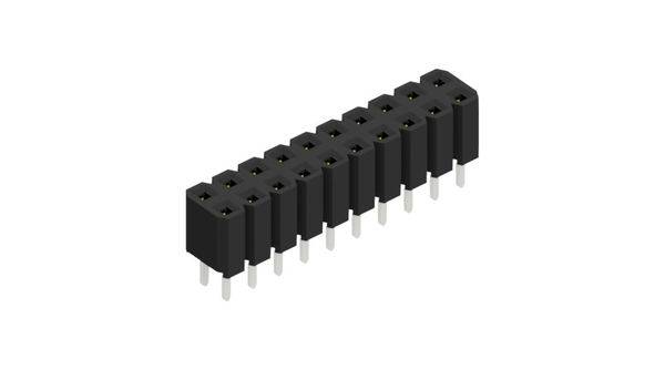 Fischer Elektronik Buchsenleiste (Standard) Anzahl Reihen: 2 10027020 10St.