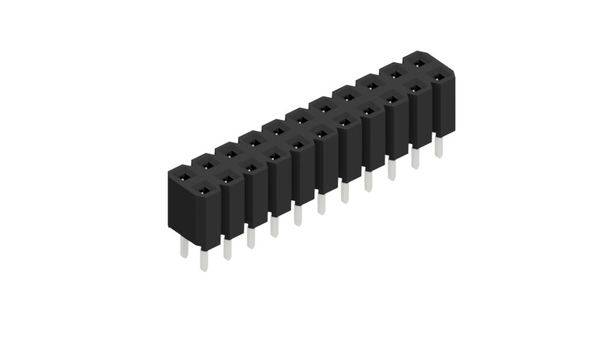 Fischer Elektronik Buchsenleiste (Standard) Anzahl Reihen: 2 10027025 10St.