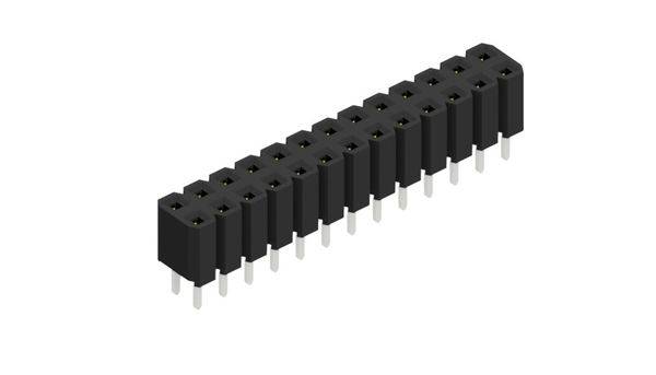 Fischer Elektronik Buchsenleiste (Standard) Anzahl Reihen: 2 10027027 10St.