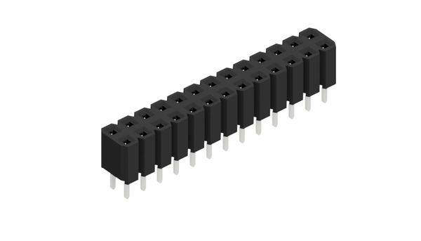 Fischer Elektronik Buchsenleiste (Standard) Anzahl Reihen: 2 10027028 10St.