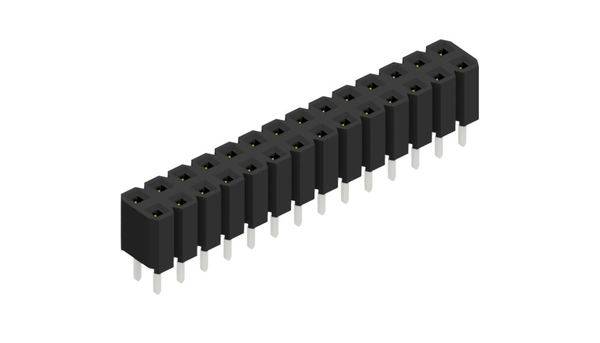 Fischer Elektronik Buchsenleiste (Standard) Anzahl Reihen: 2 10027029 10St.