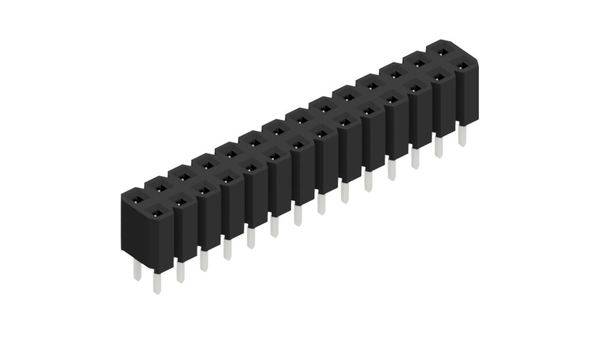 Fischer Elektronik Buchsenleiste (Standard) Anzahl Reihen: 2 10027030 10St.
