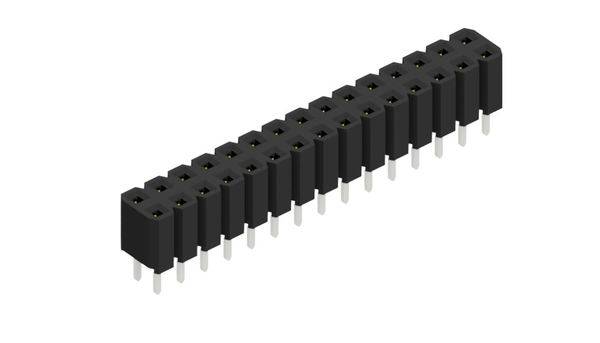 Fischer Elektronik Buchsenleiste (Standard) Anzahl Reihen: 2 10027031 10St.